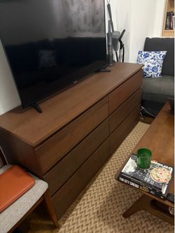 IKEA dresser and coffee table