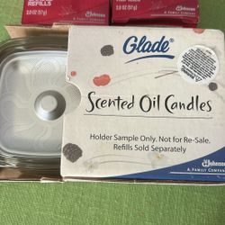 Glade Scented Oil Candles And Magnetic Dish