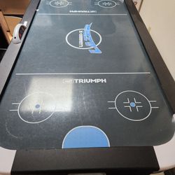 FREE.  FREE.  Triumph Lumen-X Lazer 6’ Interactive Air Hockey Table Featuring All-Rail LED Lig