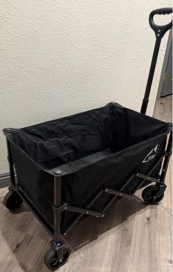Black Folding Utility Wagon Cart