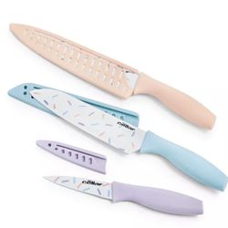 The Cellar 3-Pc. Knife Set, sprinkle pattern