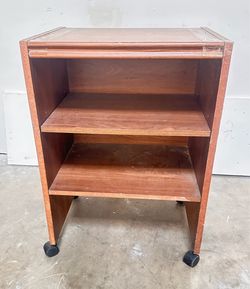 Printer stand with  shelf and wheels