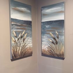 Two Beach Paintings