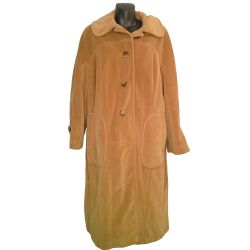 Lorendale by Bromleigh Camel Overcoat | Wool Blend | Size XL | Vintage Elegance