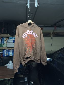 Sp5der Hoodie Brown (Size: Large)