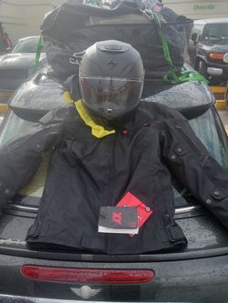 Motorcycle Jacket And Helmet Never Used Brand New