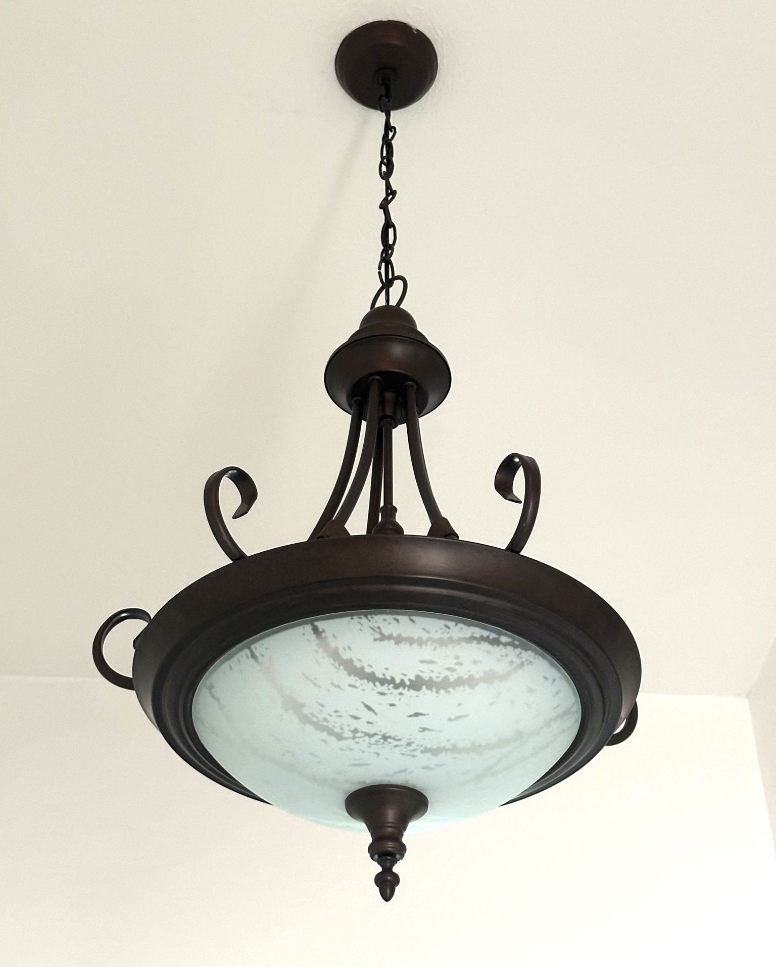 Lighting Semi-Flush Ceiling Mount Lamp, Rubbed Bronze