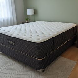 New Queen Mattress And Box Spring 2pc Bed Frame Is Not Included 