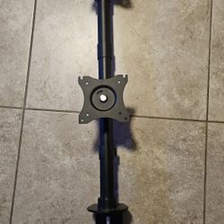 Single Pole Dual Monitor Mount Vesa
