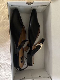 DV Dolce Vita Black Pointed-Toe Mary Jane Flats Women’s Size