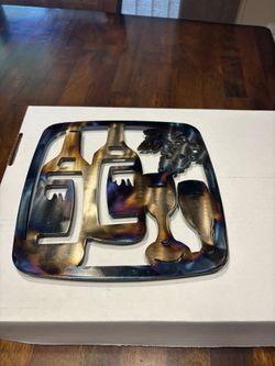 Wine decor theme trivet 