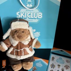 Jellycat Ski Lodge Club Exclusive Bartholomew Alpine Bear