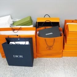 Lot of Original Hi-End Fashion Brand's Bags and Boxes