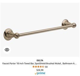 Towel Bar and Toilet Paper Holder