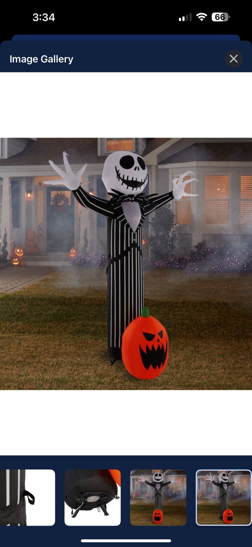 Brand new 9 Foot Tall Lighted Nightmare Before Christmas Decoration