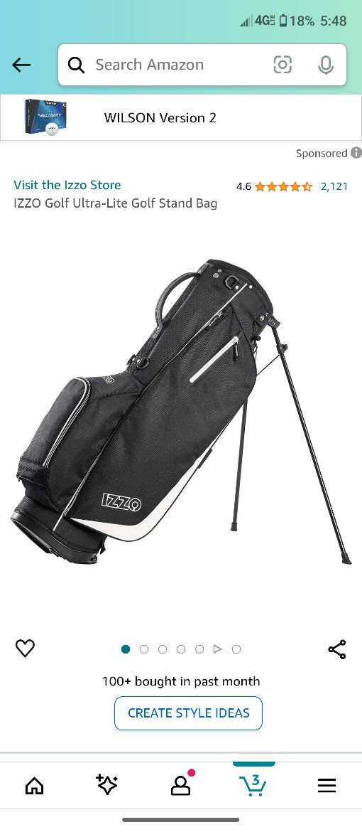 IZZO Golf Ultra-Lite Golf Stand Bag

