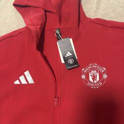Adidas Manchester United Tech Fleece Hoodie Size L
