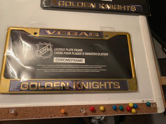 Officially Licensed NHL Vegas Golden Knights Metal License Plate Frame