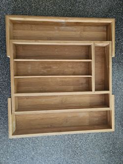 Bamboo Silverware Organizer