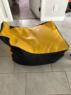 Jaxx yellow/grey bean bag chair