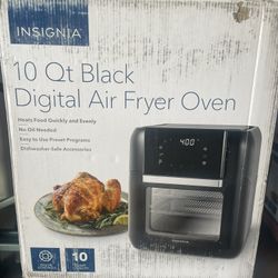 10 Qt Black Digital Air Fryer Oven
