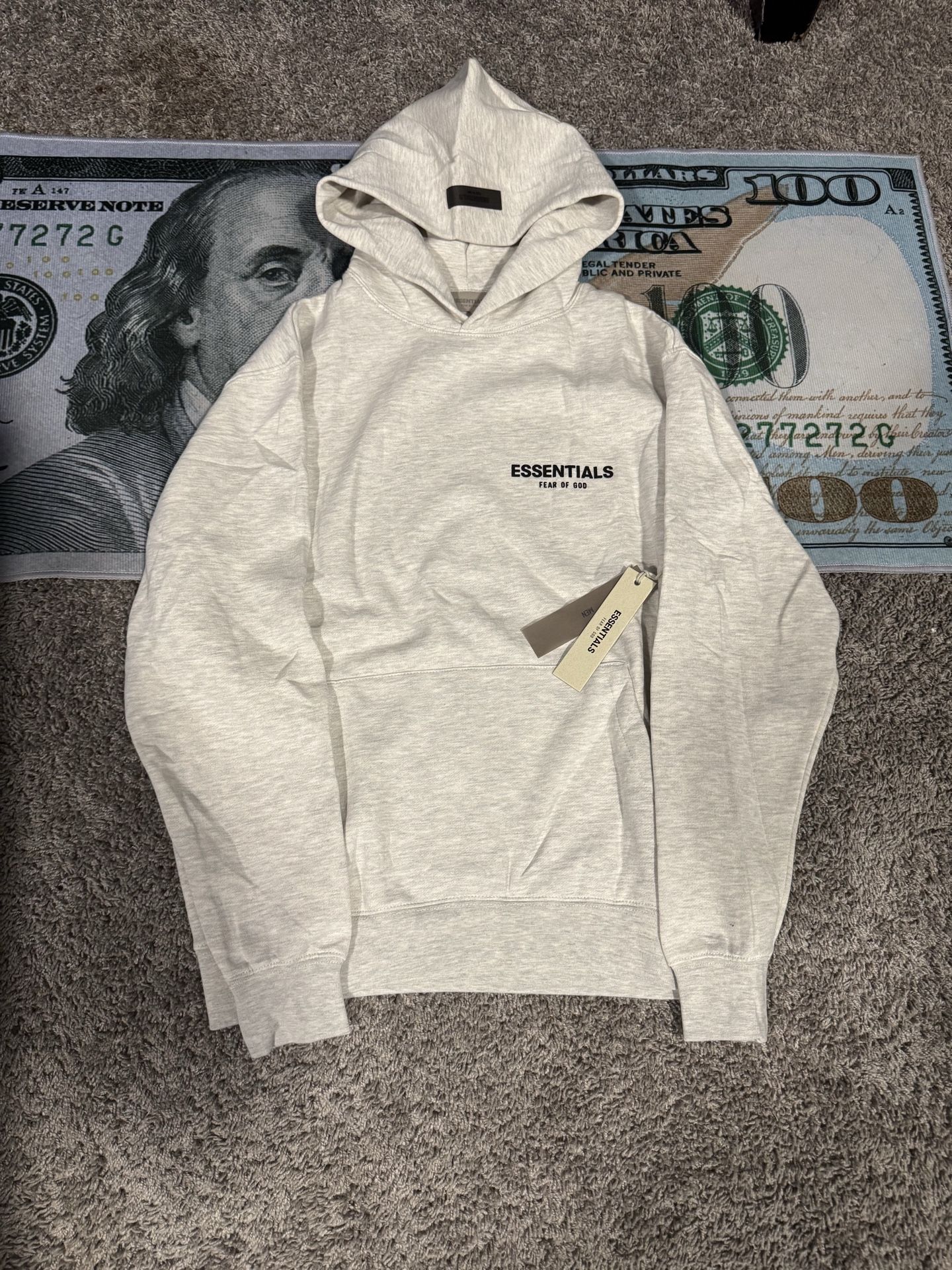 S light oat essentials hoodie