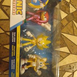 Brand New Sonic The Hedgehog Team Sonic Collection In Box Unopened Contains Three Figures