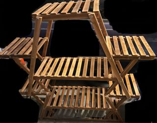 Multi tiered plant stand