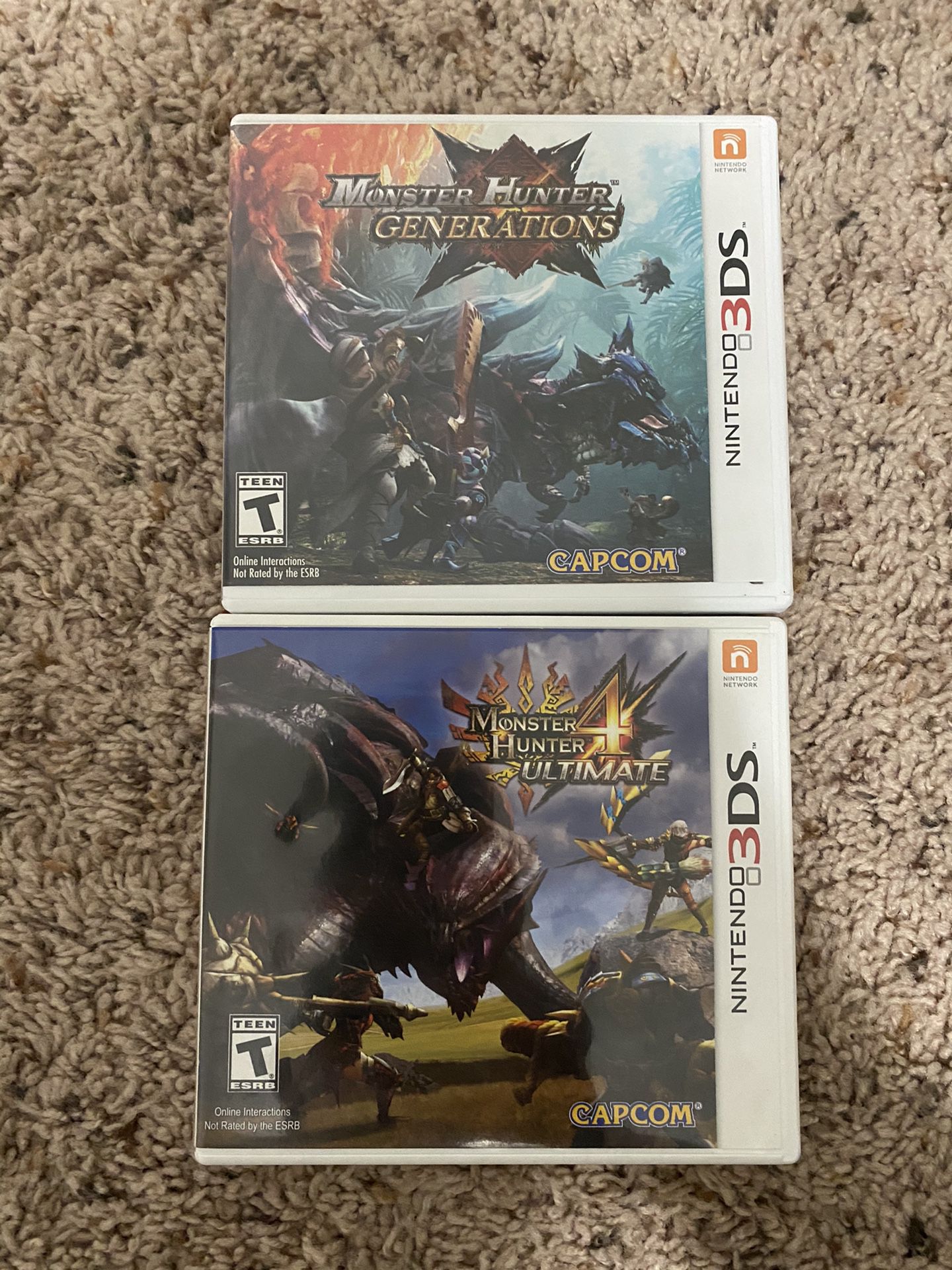 Two Monster Hunter Generations Games (1 and4) Complete
