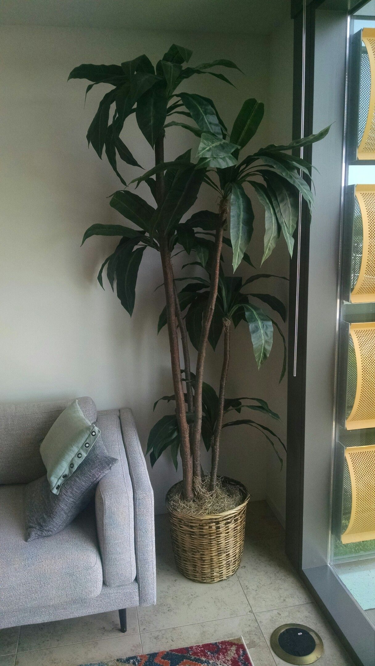 Fake banana leaf tree 8 feet tall