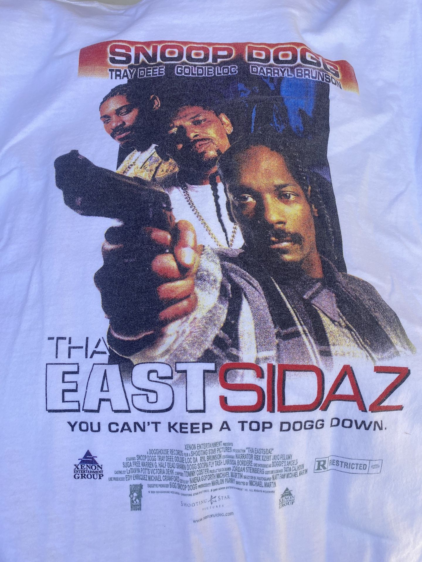 Rare Vintage 2000 Snoop Dogg Tha Eastsidaz movie Promo Rap Tee T