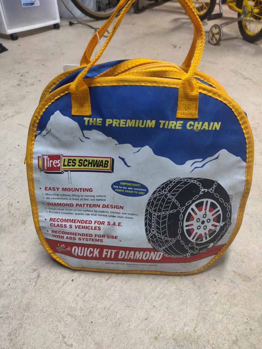 Les Schwab snow chains new never used