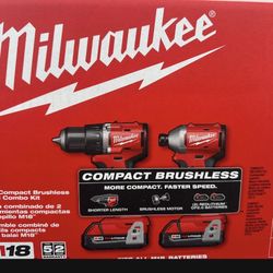 Milwaukee M18 Compact Brushless 2-Tool Combo Kit