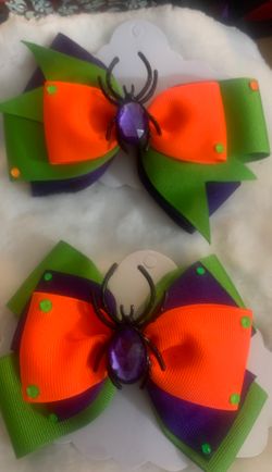 Halloween hair bows