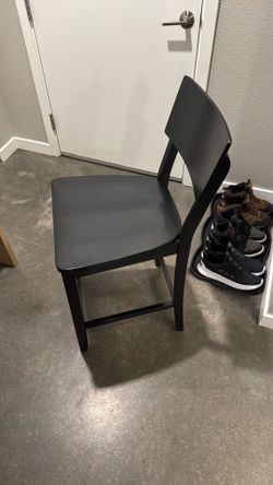 Black wooden Bar Stool