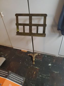 Heavy Vintage Brass Music Stand