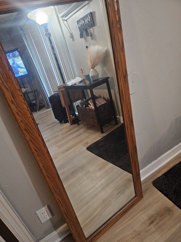 Mirror Sturdy Real Wood