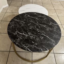 Coffee Table Set Black And White 
