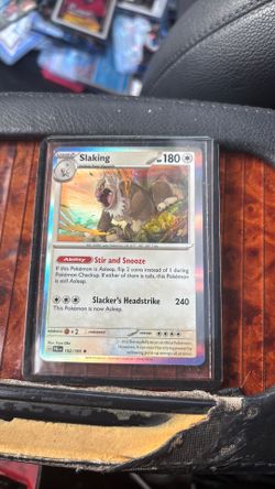 Slaking black star holo Pokemon card