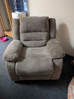 Brand new  Gray Fabric Recliner Chair