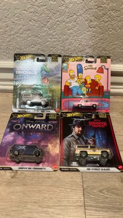 Hot Wheels Pop Culture pizza planet the simpsons stranger things
