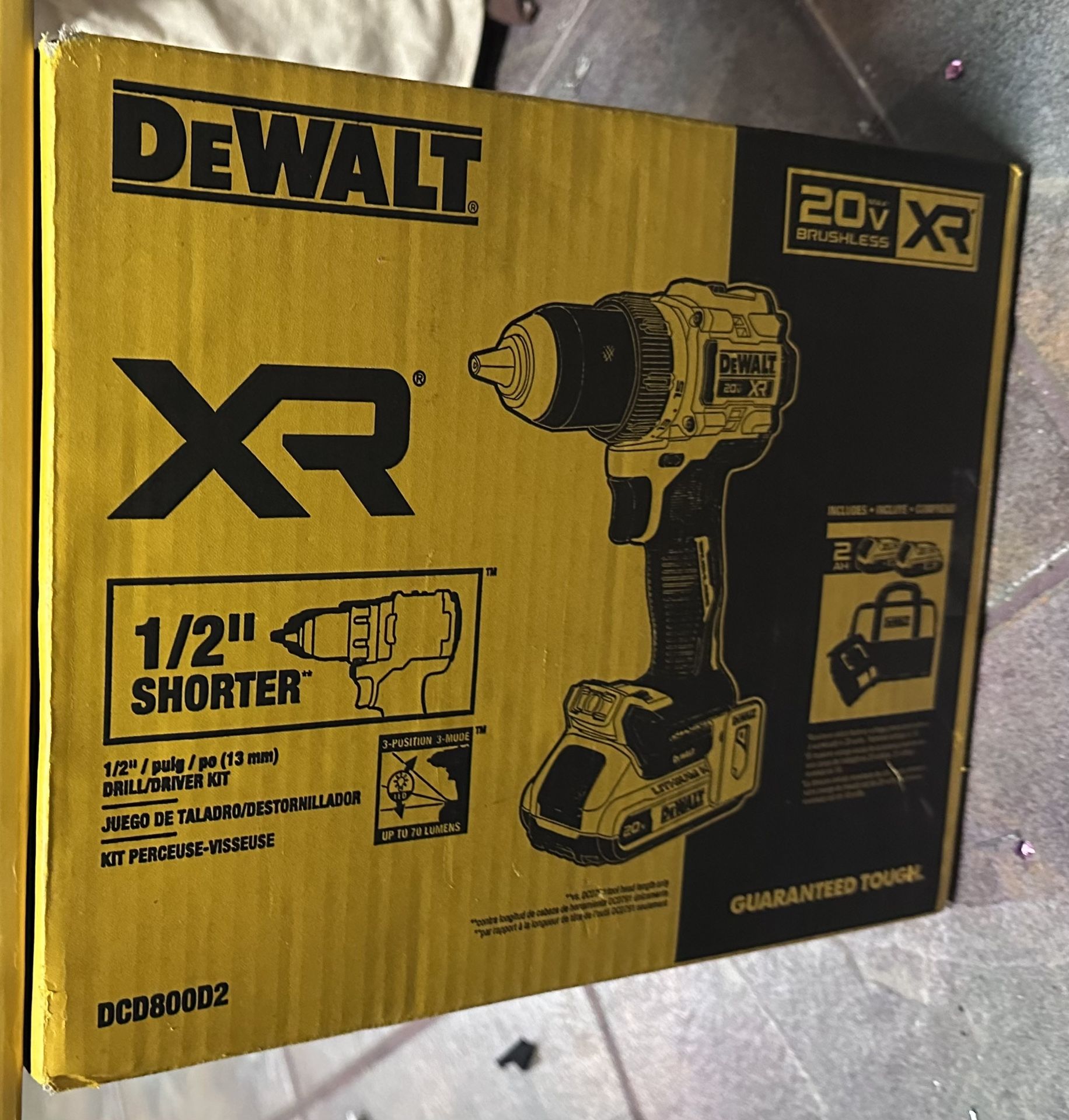 DEWALT 20V MAX XR DRILL
