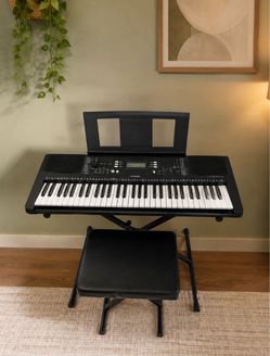 Yamaha Keyboard PSR-E363 with Stand and Seat
