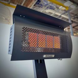 Modern Outdoor Infrared Heater Rolling w/ Storage for LP Tank by Dimplex | 31,500 BTUs