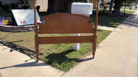 Queen size headboard with base
