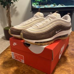 Size 7.5W - Nike Air Max 97 PRM Muslin Pink Foam Brown Beige