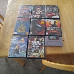 8 Ps2 Games 1 Super Nintendo Game