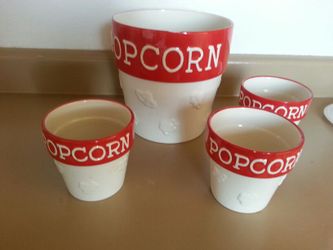 4 piece popcorn set
