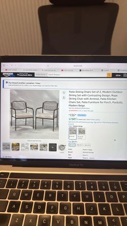 6 Patio Dining Chairs - Brand New