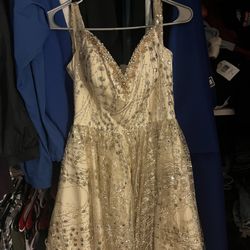 Short Gold Dress